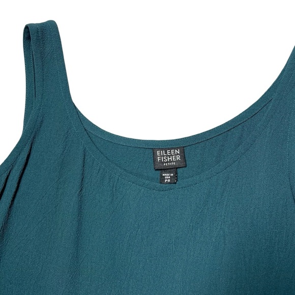 EILEEN FISHER Teal Green Two Piece Cami Cardigan Set Women's Size PS - Picture 12 of 16